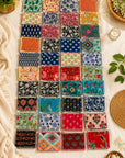 Assorted Printed Cotton Quilted Flat Pouches