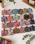 Cotton Handblocked Quilted Mini Case Keychain