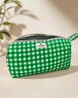 Signature Vanity & Tool Organizer — Green Checked Cotton Quilted