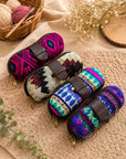 Multicolour Crochet Sunglass Case Set Of 4
