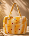 Rajwadi Heartline yellow Stripes Laptop Bag