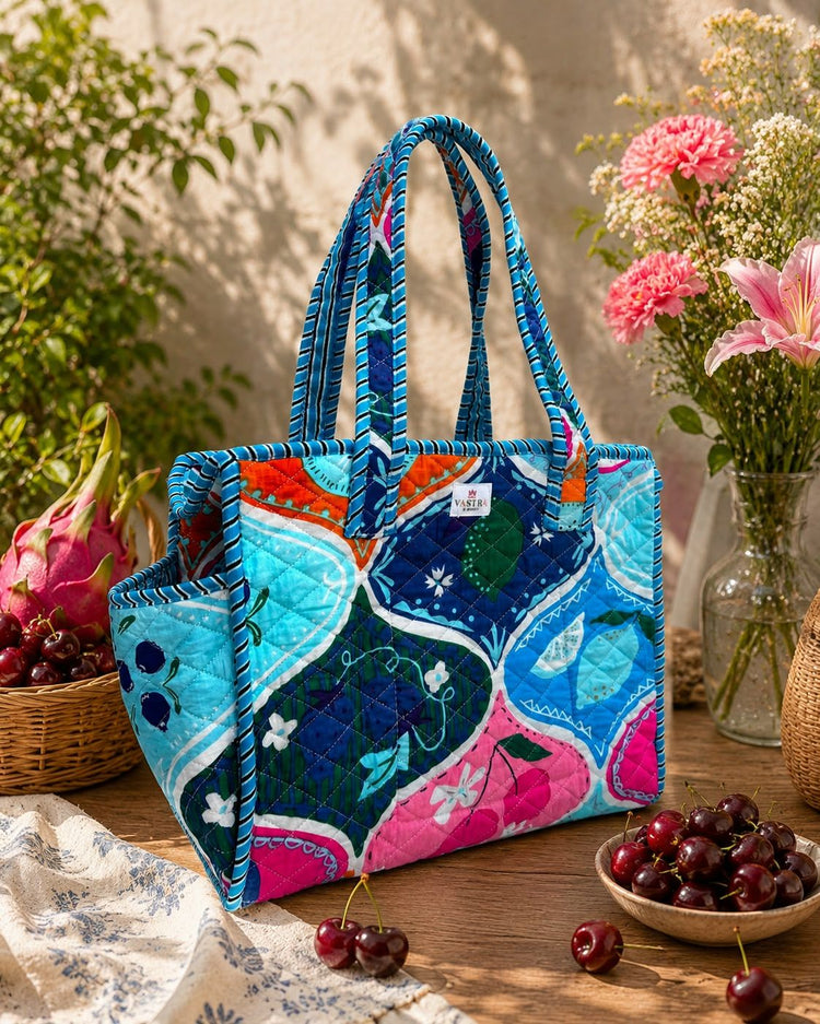 Blue Blossom Tote Bag