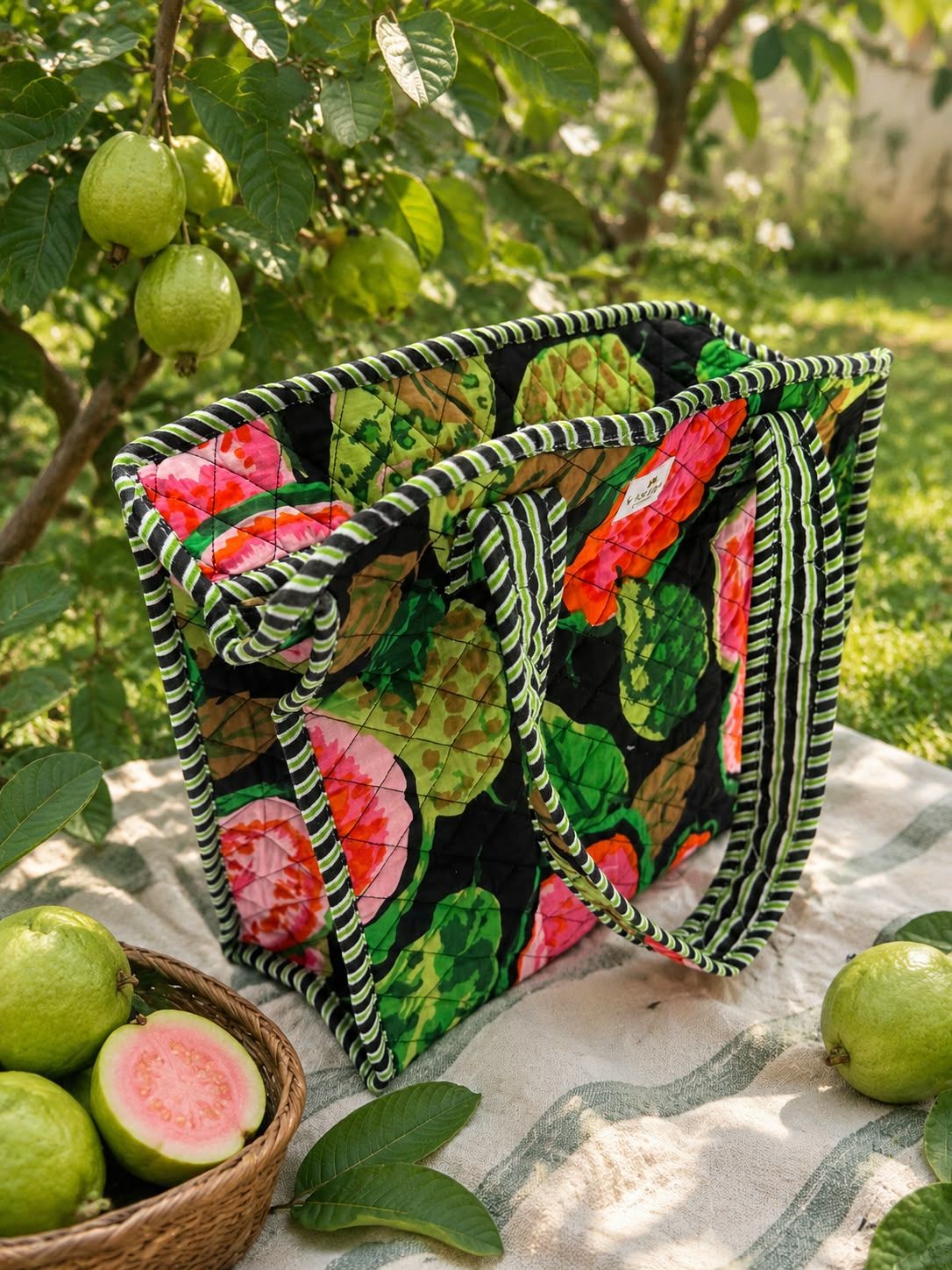 Guava Garden Tote Bag