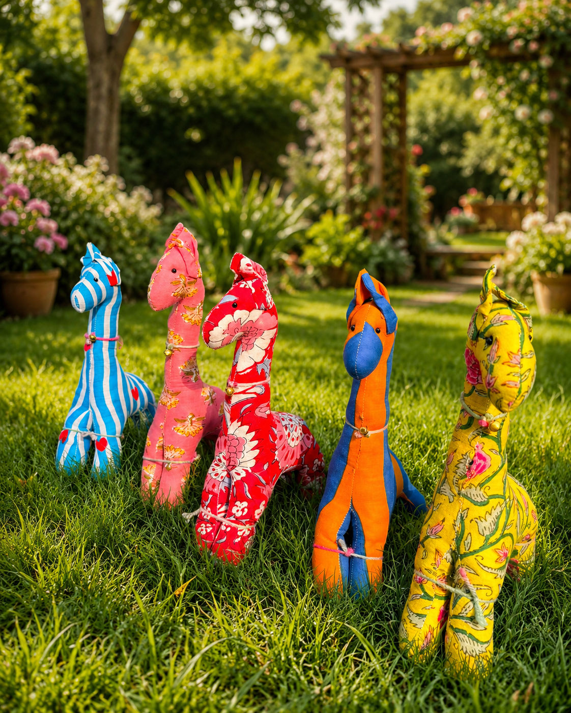 Handcrafted Cotton Giraffe Soft Toy