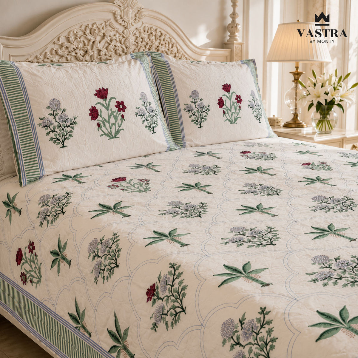 The Royal Rambagh Bedsheet set by Vastra by Monty