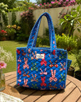 Blue Bow Tote Bag