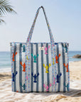 Lobster Stripe Cotton Quilted