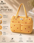 Rajwadi Heartline yellow Stripes Laptop Bag